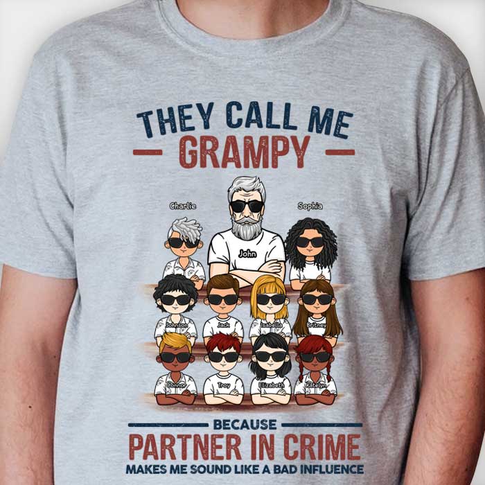 They Call Me Grandpa - Personalized Unisex T-Shirt, Hoodie
