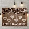 These Are My Beloved Kids - Personalized Horizontal Canvas - Gift For Grandparents