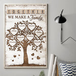 Custom Name Family Tree Gifts for Families - Personalized Poster