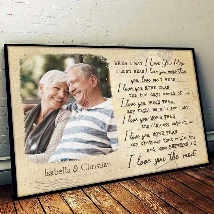 Custom Photo Romantic Couple Gifts - Personalized Poster