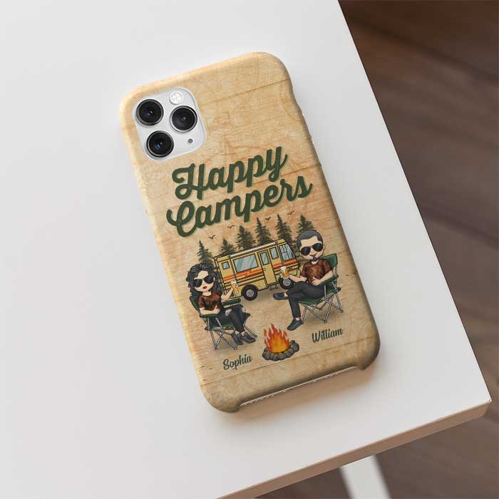 Custom Name Camping Couple Gifts - Personalized Phone Case