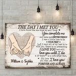 Custom Romantic Love Quote Gifts for Couples - Personalized Canvas