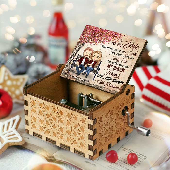 You Are My Queen Forever - Gift For Couples, Personalized Music Box