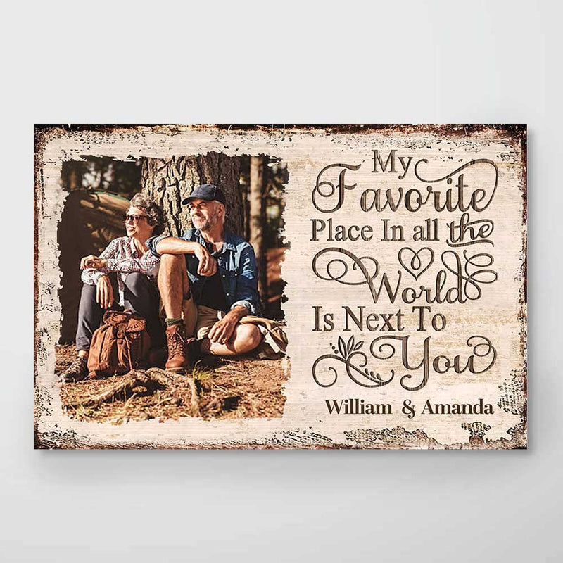 Custom Photo Romantic Couple Gifts - Personalized Poster
