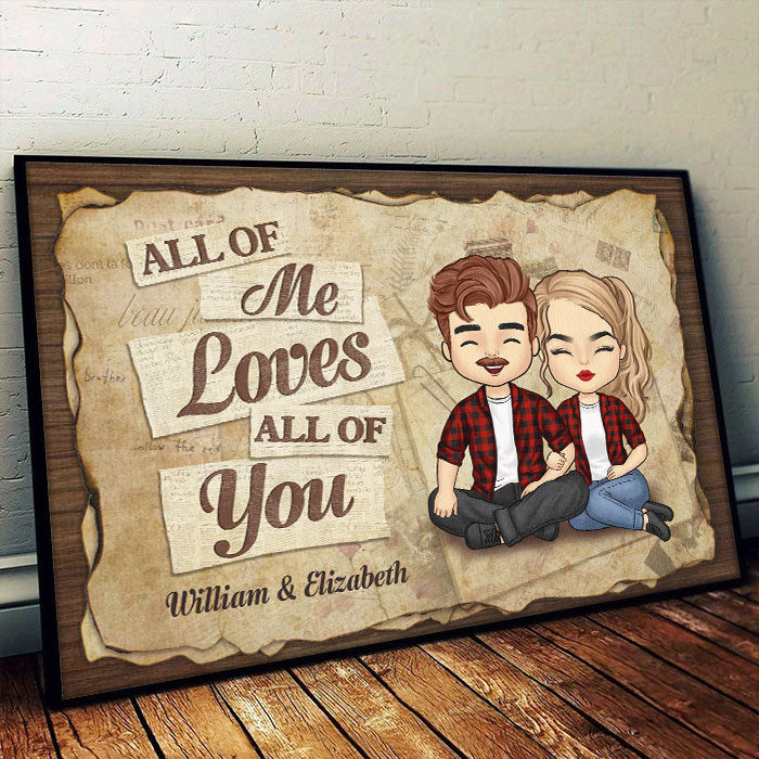 Custom Name Romantic Couple Gifts - Personalized Poster