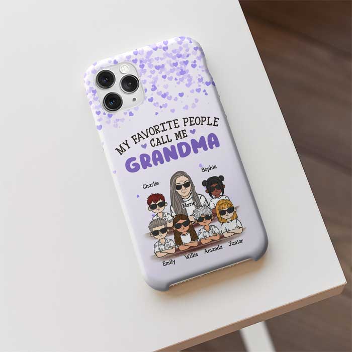 Custom Name Grandma Gifts for Family - Personalized Phone Case