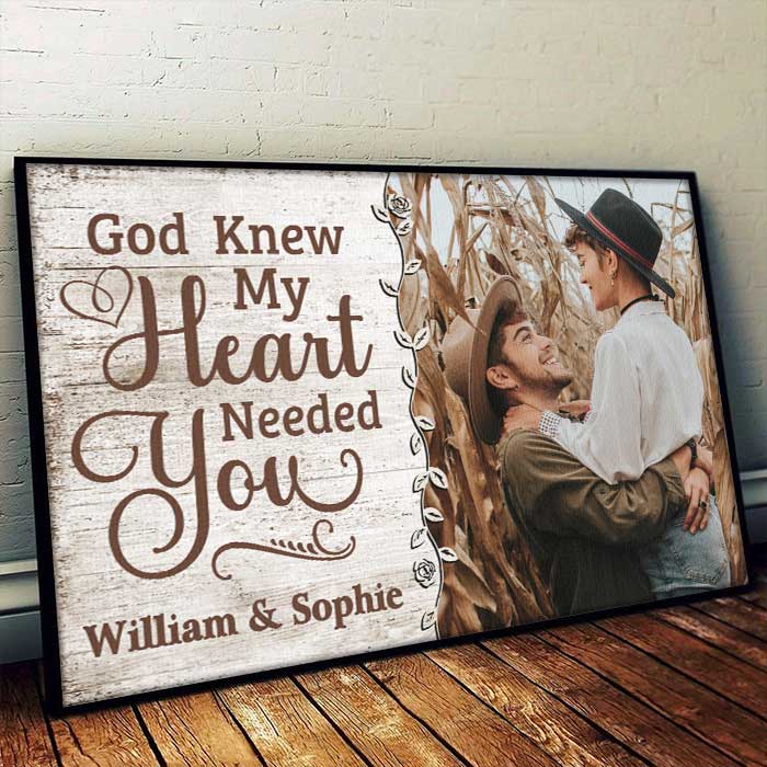 Custom Photo Romantic Couple Gifts - Personalized Poster