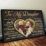 Custom Photo Daughter Gifts from Mom - Personalized Poster