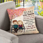Custom Name Romantic Couple Gifts - Personalized Pillow