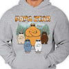 Awesome Papa Bear - Personalized Unisex T-shirt, Hoodie - Gift For Dad, Grandpa