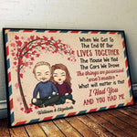 Custom Name Couple Love Decor - Personalized Poster