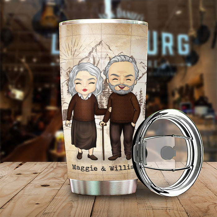 Baby, Let's Go Camping At 80 - Gift For Camping Couples, Personalized Tumbler