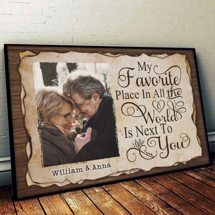 Custom Photo Romantic Couple Gifts - Personalized Poster