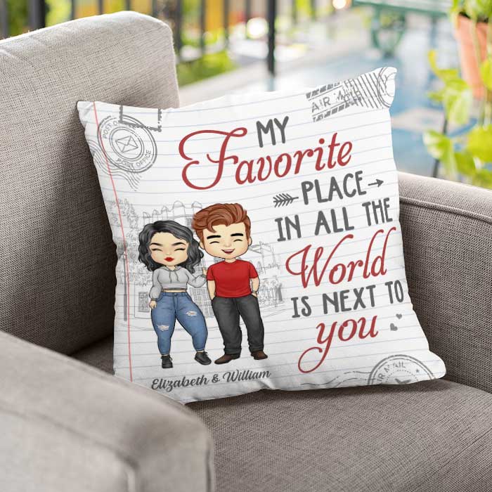 Custom Name Couple Gifts - Personalized Pillow