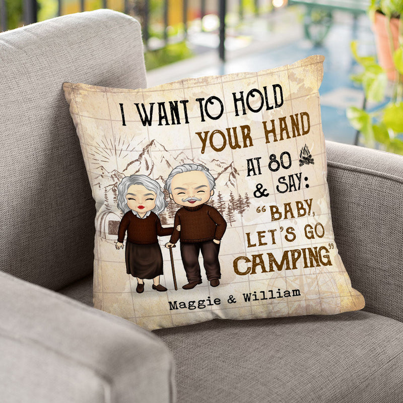 Custom Name Camping Couple Gifts - Personalized Pillow