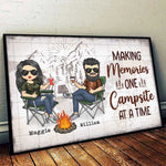 Custom Name Camping Gifts for Couples - Personalized Poster