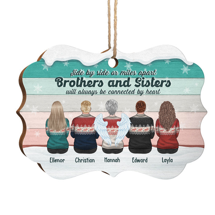 Custom Name Brothers and Sisters Christmas Gifts - Personalized Ornament