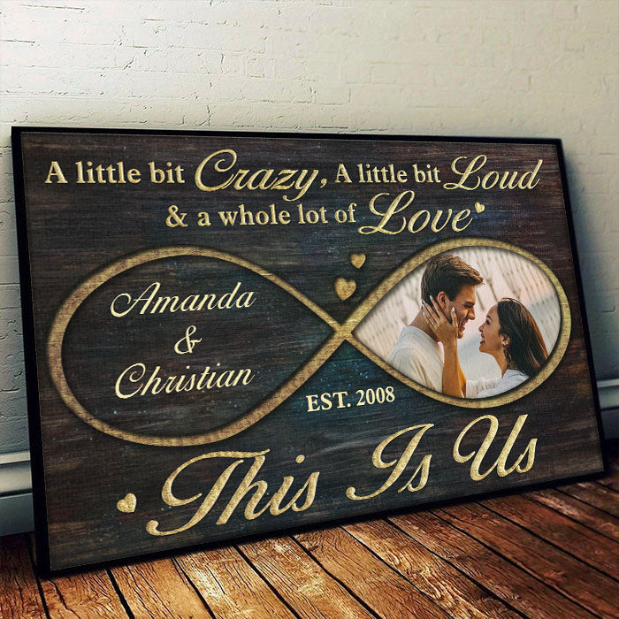 Custom Photo Anniversary Gifts for Couples - Personalized Poster