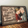 I Completely Love You - Upload Image, Gift For Couples, Husband Wife - Personalized Horizontal Poster