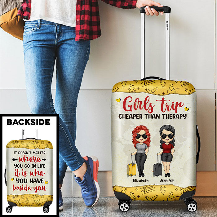 Custom Name Girls Trip Gifts for Women - Personalized Luggage Cover