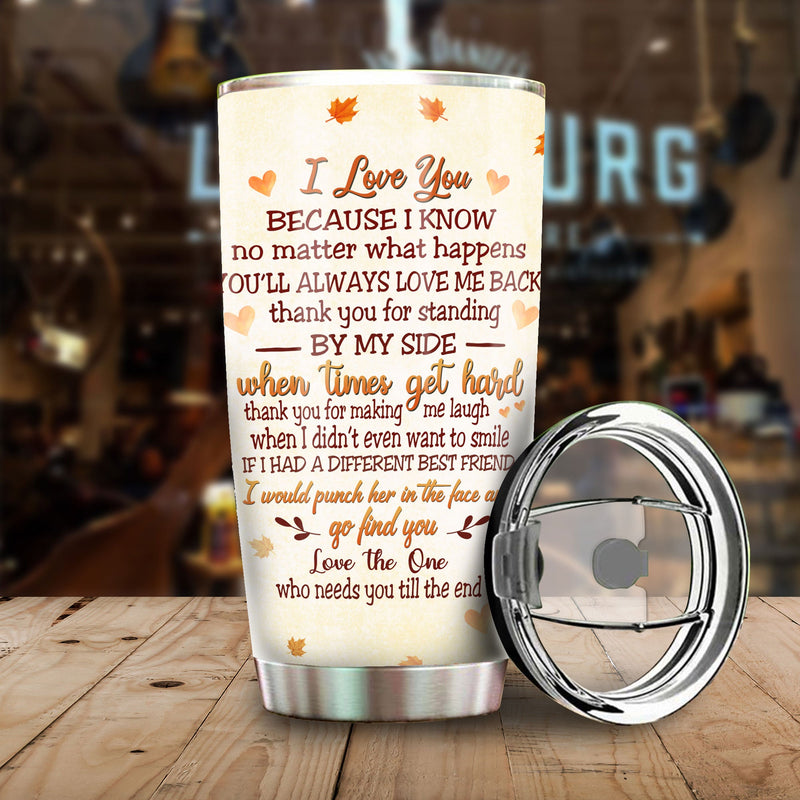 Custom Name Best Friend Gifts for Women - Personalized Tumbler