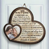 I Love You With All My Heart - Upload Image, Gift For Mom, Personalized Shaped Wood Sign