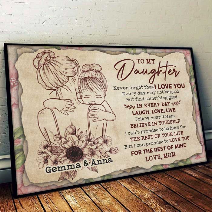 I Can Promise To Love You For The Rest Of My Life - Personalized Horizontal Poster
