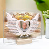 In Death I Love You Still - Personalized Acrylic Plaque - Upload Image, Husband Wife