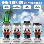Custom Name Best Friend Gifts for Women - Personalized Can Cooler