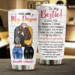 Custom Name Best Friend Gifts for Women - Personalized Tumbler