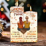 Custom Name Best Friend Gifts for Women - Personalized Color Candle Holder