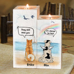 Custom Pet Memorial Gifts for Dog Lovers - Personalized Color Candle Holder