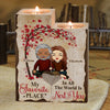 Staying Next To You Is My Favorite Thing - Gift For Couples, Personalized Candle Holder