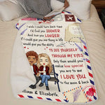 Custom Name Love Quote Gifts for Couples - Personalized Blanket