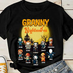 Custom Name Nightmare Character Halloween Gifts for Grammy - Personalized Apparel