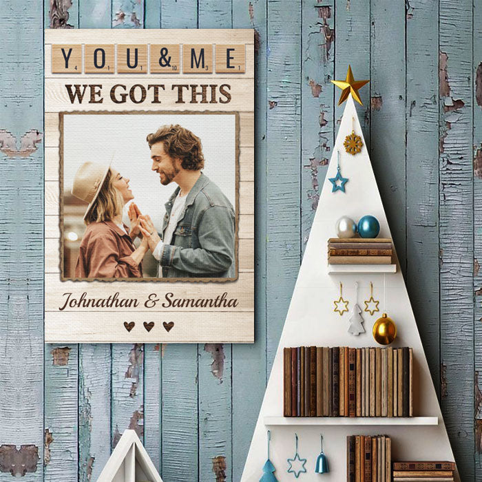 Custom Photo Together Is Our Favorite Place to Be Couple Gifts - Personalized Poster