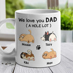 Custom Dog Name Gifts for Dad - Personalized Mug