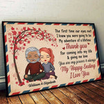 Custom Name Romantic Couple Gifts - Personalized Poster