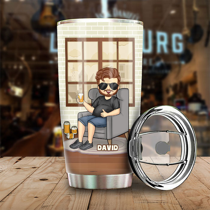 Custom Name Funny Father Figure Gifts for Dads - Personalized Tumbler