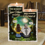Custom Name Memorial Angel Gifts - Personalized Color Candle Holder