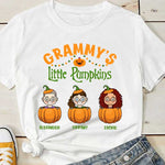 Custom Name Granny's Little Pumpkin Halloween Gifts - Personalized Apparel