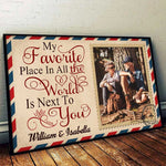 Custom Photo Couple Gifts - Personalized Name Poster