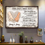 Custom Name Romantic Love Quote Gifts for Couples - Personalized Poster