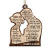 I Miss Your Voice I Miss Your Smile - Personalized Custom Wood Shaped Christmas Ornament - Memorial Gift, Sympathy Gift, Christmas Gift