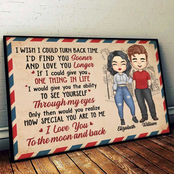 Custom Name Couple Love Gifts - Personalized Poster