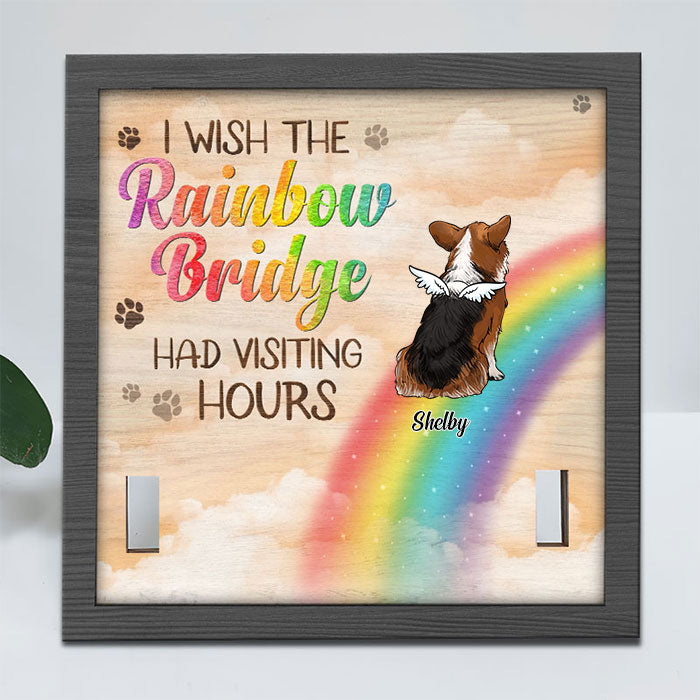 Rainbow Bridge - Memorial Personalized Custom Pet Loss Sign, Collar Frame - Sympathy Gift, Gift For Pet Owners, Pet Lovers