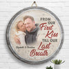 God Let Me Meet You - Personalized Shaped Wood Sign - Upload Image, Gift For Couples, Husband Wife