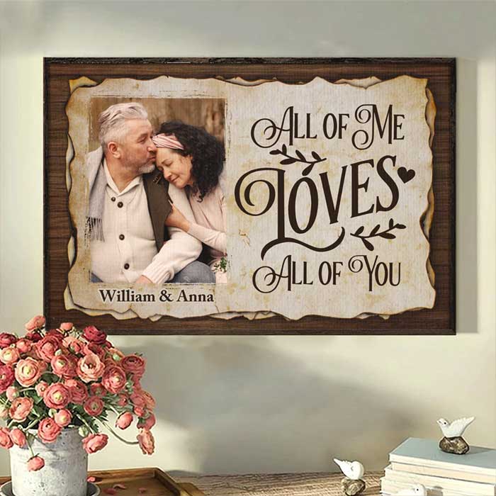 Custom Photo Romantic Couple Gifts - Personalized Poster