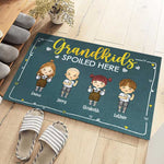Custom Name Grandkids Spoiled Here Gifts for Grandparents - Personalized Doormat