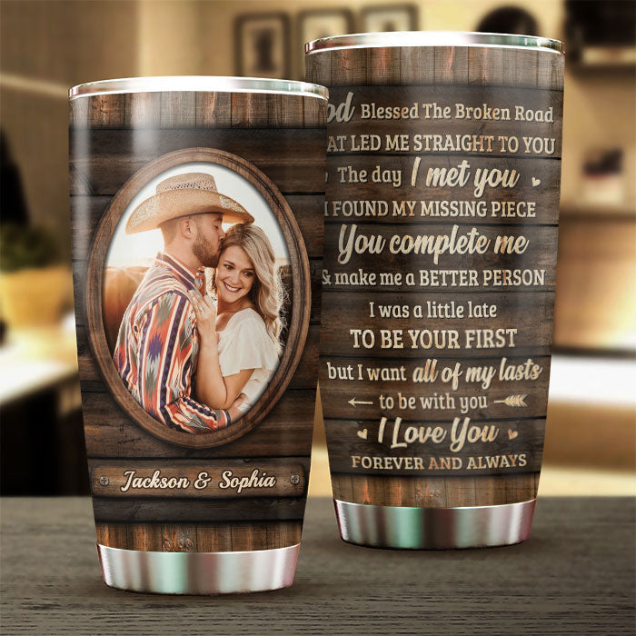 Custom Photo Romantic Couple Gifts - Personalized Tumbler